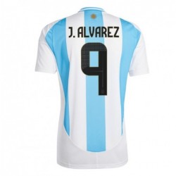 Julián Álvarez Argentina National Team 2024 Home Jersey - White