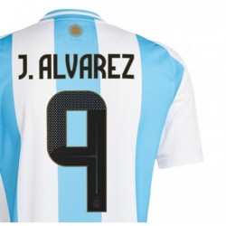 Julián Álvarez Argentina National Team 2024 Home Jersey - White