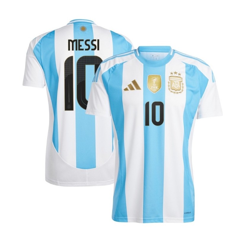 Lionel Messi Argentina National Team 2024 Home Player Jersey - White