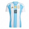 Lionel Messi Argentina National Team 2024 Home Player Jersey - White