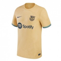 Gavi Barcelona 2022/23 Away Breathe Stadium Player Jersey-Gold