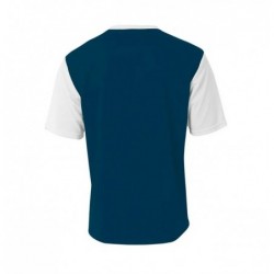 Sleeve Crew Neck Legend Color Block Sports Soccer Wear Jersey