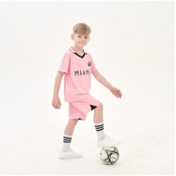 Cnins Miami 10 Soccer Jersey for Kids, Short Sleeve,Pink