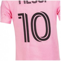 Cnins Miami 10 Soccer Jersey for Kids, Short Sleeve,Pink