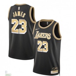 Unisex Los Angeles Lakers 23 LeBron James Swingman Jersey