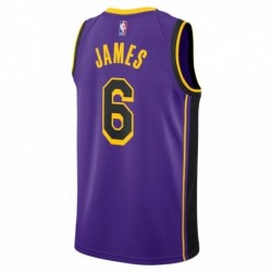 Los Angeles Lakers 6 LeBron James Swingman Jersey - Statement Edition