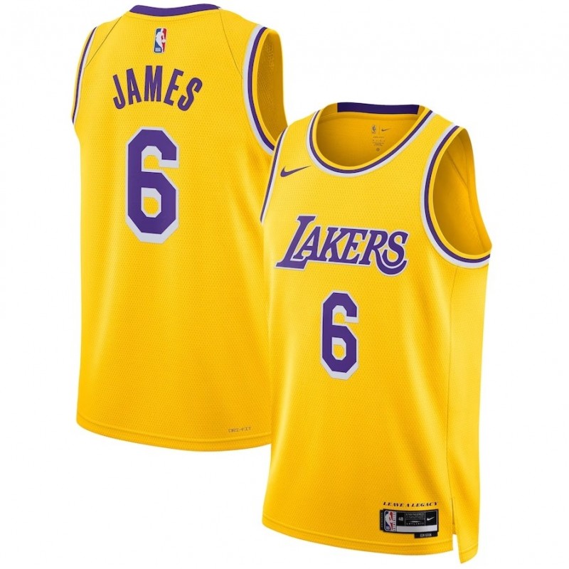 Los Angeles Lakers Icon Swingman 6 Jersey - Lebron James - Unisex