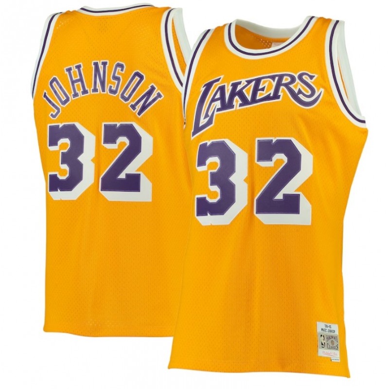 Magic Johnson Mitchell Ness1984/85 Classics Swingman Jersey - Gold