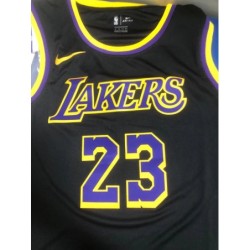 Los Angeles Lakers LeBron 23 James Black Swingman Jersey,Unisex