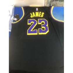 Los Angeles Lakers LeBron 23 James Black Swingman Jersey,Unisex