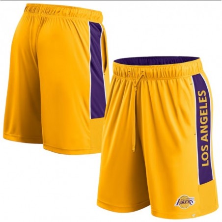 Los Angeles Lakers Fanatics Game Winner Defender Shorts - Gold