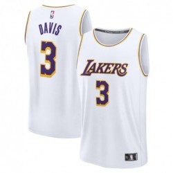 Los Angeles Lakers Fanatics Fast Break Replica Player Anthony Davis 3 Jersey