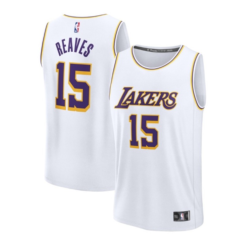 Austin Reaves Los Angeles Lakers Fanatics Replica Player 15 Jersey