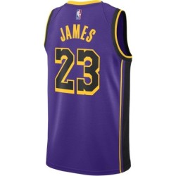 Unisex Los Angeles Lakers LeBron James Purple Swingman Jersey