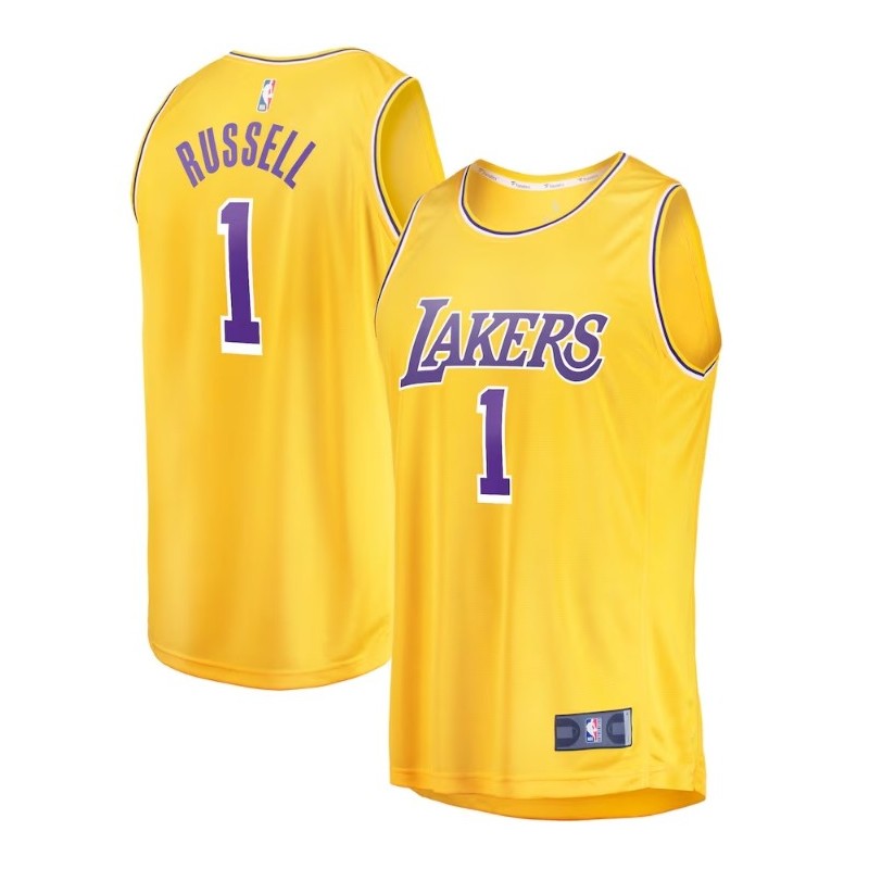 D'Angelo Russell Los Angeles Lakers Fanatics Player Jersey - Gold