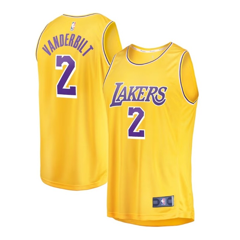 Los Angeles Lakers Jarred Vanderbilt  2 Jersey - Icon Edition - Gold