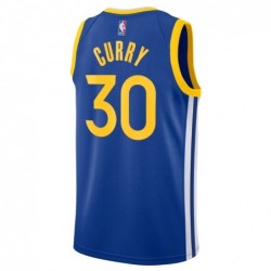 Stephen Curry Royal Golden State Warriors 30 Swingman Badge Jersey