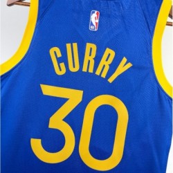 Stephen Curry Royal Golden State Warriors 30 Swingman Badge Jersey