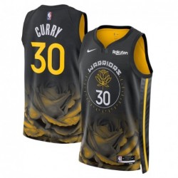 Stephen Curry Black 30 Swingman Badge Player Jersey - City Edition