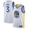 Golden State Warriors Chris Paul White 3 Swingman Badge Jersey