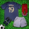 France 2022 Home Benzema Madrid Kids Soccer Uniform Jersey