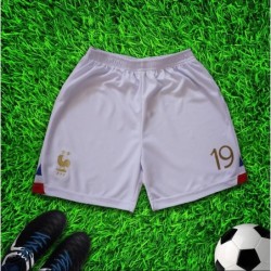 France 2022 Home Benzema Madrid Kids Soccer Uniform Jersey