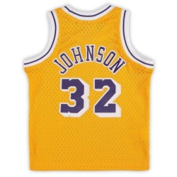 Mitchell & Ness Magic Johnson Gold Los Angeles Lakers Retired Player Jersey