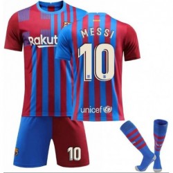 2021/2022 Kids Soccer Jersey Barcelona Home Messi 10 Jersey Set