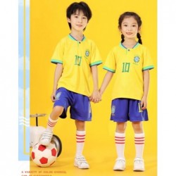 Brazil National Soccer Neymar 10 Kids Soccer Jersey Home Away