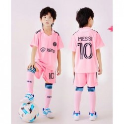 Kids New Mes-si 10 Jersey Inter Miami Home Jersey Soccer Jersey-Pink