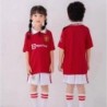 New 2021-2022 Kids Soccer Jersey 7  Ro-naldo Red White Fan Jersey Set