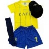 New Kids Yellow Ronaldo 7 NASSR Riyadh Al Home Soccer Jersey Set