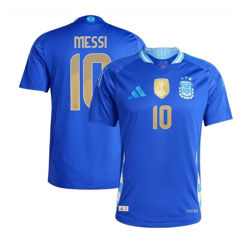 Lionel Messi Argentina National Team 2024 Away Player Jersey - Blue