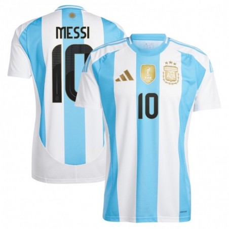 Lionel Messi Argentina National Team 2024 Home Player Jersey - White