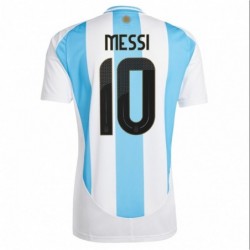 Lionel Messi Argentina National Team 2024 Home Player Jersey - White