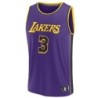 Unisex Los Angeles Lakers 3 Davis Fanatics Jordan Purple Jersey