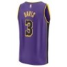 Unisex Los Angeles Lakers 3 Davis Fanatics Jordan Purple Jersey