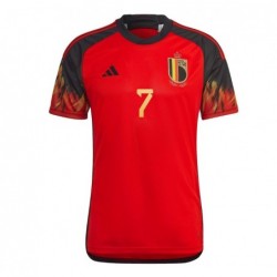 Kevin De Bruyne Belgium National Team 2022-23 Home Jersey - Red