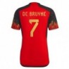 Kevin De Bruyne Belgium National Team 2022-23 Home Jersey - Red