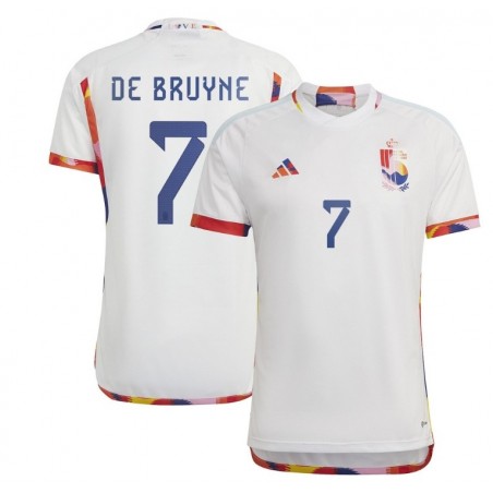 Kevin De Bruyne Belgium National Team 2022-23 Away Jersey - White