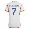 Kevin De Bruyne Belgium National Team 2022-23 Away Jersey - White