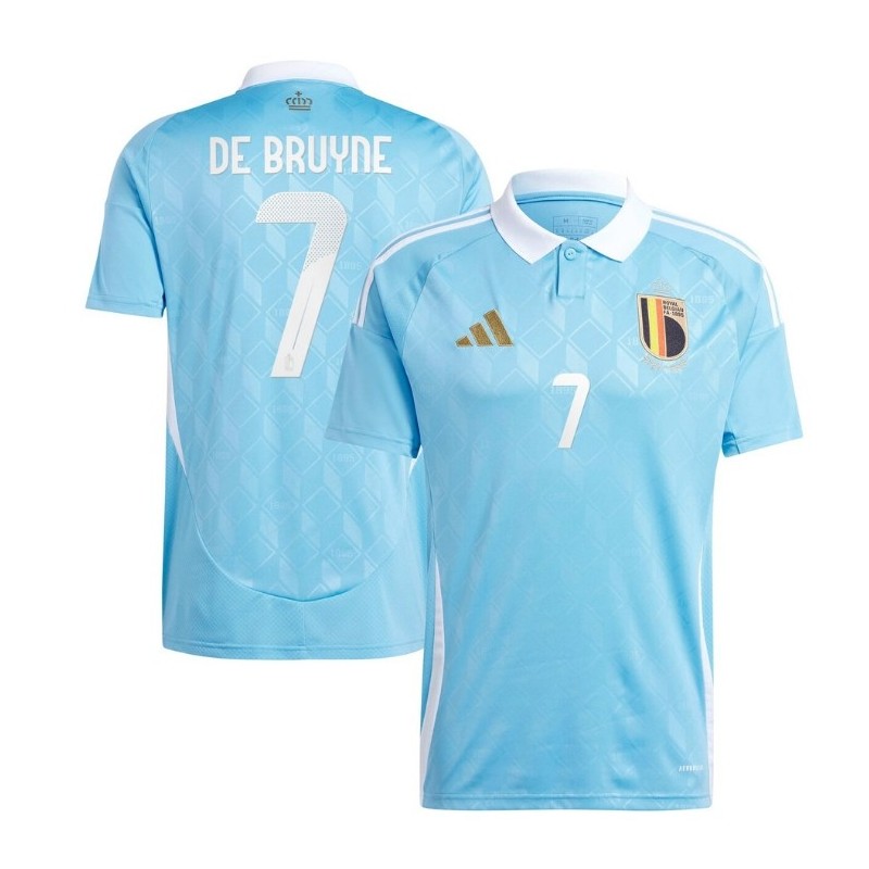 Belgium FA Away Shirt 2024 with De Bruyne 7 printing - Blue