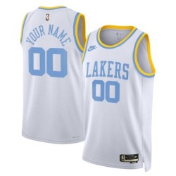 Unisex Los Angeles Lakers Nike White 2022/23 Custom - Classic Edition