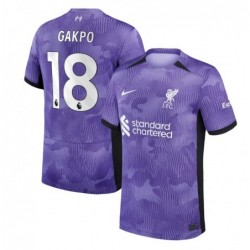 Liverpool Third Stadium Shirt 2023-24 with Gakpo 18 printing-Purple