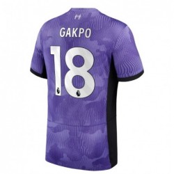 Liverpool Third Stadium Shirt 2023-24 with Gakpo 18 printing-Purple