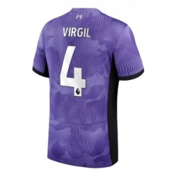 Liverpool Third Stadium Shirt 2023-24 with Virgil 4,Purple