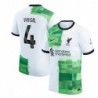 Liverpool Away Stadium Shirt 2023-24 with Virgil 4 printing-White