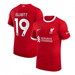 Liverpool Home Stadium Shirt 2023-24 with Elliott 19 printing-Red