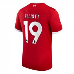 Liverpool Home Stadium Shirt 2023-24 with Elliott 19 printing-Red