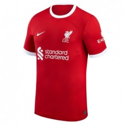 Liverpool Home Stadium Shirt 2023-24 with Virgil 4,Red